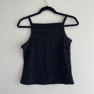 vintage sparkle black tank